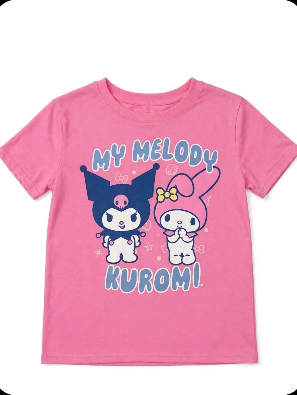 My Melody & Kuromi Pink Kids T-Shirt Size Large (10/12) NWOT